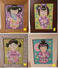 1 Cadre photo à accrocher ou poser avec image chinoise en sable coloré sous verr Cadre photo & image price
