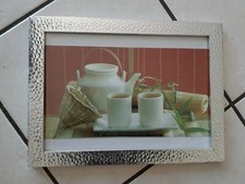 Cadre Argenté inox pour photo ou image avec vitre en verre Cadre photo & image price