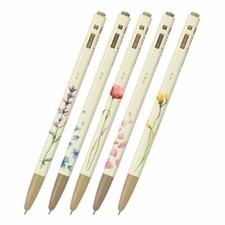 Ballpoint Pen - 153 Flower Edition (0.5mm) Black Color Set of 5 By Monami Kalem Seti price