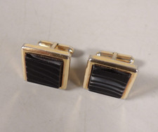 Paire de Boutons de Manchette en Pierre Naturelle et Métal Doré Bouton de manchette price