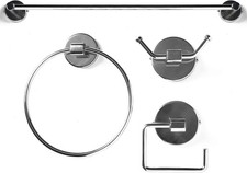 Bathroom Accessory Set Chrome Avec Serviette Rail, Bague, Crochet Et Wc Roll De Banyo Aksesuar Seti price