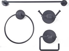 Bathroom Accessory Set Gris Avec Serviette Rail, Bague, Crochet Et Wc Rouleau De Banyo Aksesuar Seti price
