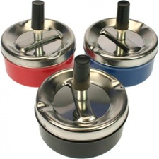 Cendrier Métal Rotatif Plateau Vide Cendres Repose Cigarett 3 Couleurs Cendrier price
