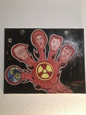 TABLEAU PEINTURE À L’HUILE - CHEF D’ÉTAT ET FEMME POLITIQUE - ANNÉE 2018 - SIGNÉ Tableau à l'huile price