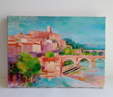 Tableau à l'huile contemporain / ville d'Albi Tableau à l'huile price