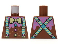 LEGO 973pb4237 Torso Bow Tie and Suspenders Pattern Papyon price
