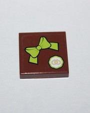 Lego Tile 2x2 with Bow Tie and Small Pretzel Pattern 3068bpb0629 set 10216 Rare Papyon price