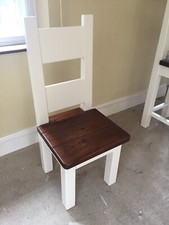 Chaise de salle à manger rustique en pin massif Standart Sandalye price