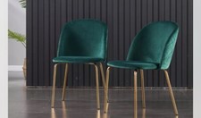 chaises de salle à manger velours vert Standart Sandalye price