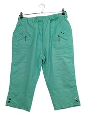 NEW FASHION Pantalon Capri Femme Turquoise Coton (EU 34, W25, INT XS) Capri femme price