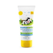 Crème solaire à base minérale douce laiteuse Mamaearth pour bébés avec avoine... Crème solaire bébé price