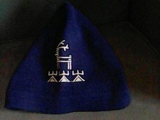 Bonnet bleu marine et motif ethnique T. U Bonnet homme price