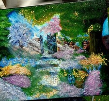 peinture sur toile acrylique/painting on acrylic canvas Tuval price