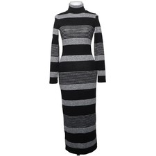 ESPRIT, robe col roulé, taille : XS, noir/gris, polyester/viscose #Ucq Elbise price
