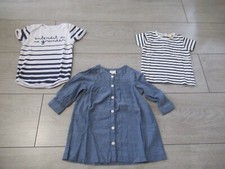 Ensemble bébé fille marinière : tee-shirt + body + tunique bleu  3 mois Ensemble body bébé price