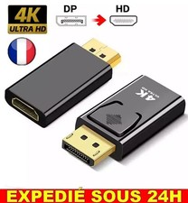 Adaptateur Display Port DP Mâle vers HDMi Fem Convertisseur 4K HDTV- PC MAC GAME Convertisseurs & adaptateurs informatiques price