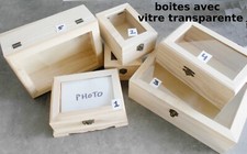 boites de rangement en bois,coffret, boite à bijoux, perles, photos,couvercle Boîte de rangement price