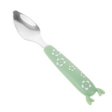 Cuillere Dentelée Cuillère À Gratter Acier Inoxydable D'alimentation Pour Bébé Cuillère pour bébé price
