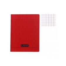 Cahier - 17x22(cm) - Grands carreaux - 48 pages - Polypro - sans spirale - Rouge Spiralli Defter price