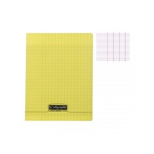 Cahier - 17x22(cm) - Grands carreaux - 48 pages - Polypro - sans spirale - Jaune Spiralli Defter price