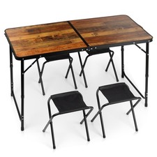 Ensemble Mobilier Camping Table 4 Chaises Pliante Voyage 120x60 cm Ensemble table - chaises price