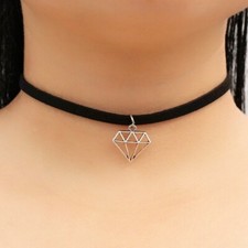 Collier chaîne en tissu diamant noir chaîne pour femme chaîne pour femme bijo... Collier en diamant price