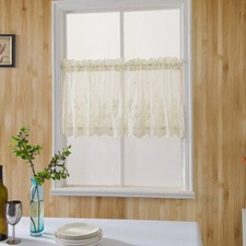 Dentelle Court Black-Out Rideau Panneau Tour de Lit Butin Lambrequin Salle Rétro Blackout rideau price