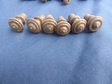 6 très petits boutons bois tourné ancien tiroirs bureau meuble Dia. 1,5 cm Bureau price