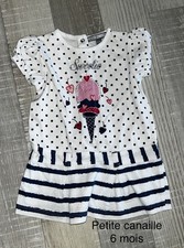 Petite Canaille 6 Mois Bébé Fille : Robe Été Motif Glace Coton Bébé robe price