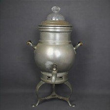 Samovar en métal vintage avec couvercle en verre - décoration antique Ancien Samovar price