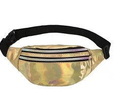 Sac Banane Femme, Sac Ceinture Métallique Holographique Étanche en PU Ceinture sac femme price