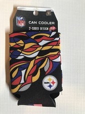 Pittsburgh Steelers Can Cooler Coozie, Double Sided USA Made Win Craft NFL Soda Coolers price