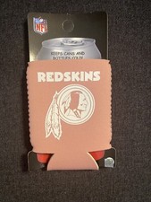 New NFL Washington Redskins Pink  12oz Beer Soda Insulated Can Holder Cooler Coolers price