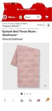 Eyelash Bed Throw Blush - Opalhouse™ drape or layer over bed new Bedspread price