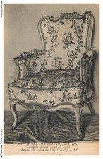 AUYP11-0884-MUSEE - Musée des arts décoratifs - Fauteuil bergere peint en bl Armchair et Bergere price
