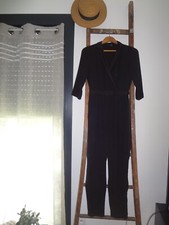 ETAM M 38 COMBINAISON CHIC  SEXY NOIR MANCHES 3/4 SALOPETTE TUNIQUE TOP HAUT BAS Combinaison et Dungarees femme price