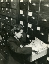 Russia Moscow production Pravda newspaper Filing Cabinet Old Photo 1947 Filing Cabinet price