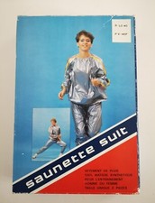 Vintage 1985 Saunette Suit Combinaison Sauna Homme Femme Rétro État Neuf Boîte Suit homme price