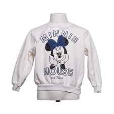 H&M, sweat-shirt, taille : 110/116, blanc, coton/polyester, imprimé, fille #WRG Sweat-shirt fille price