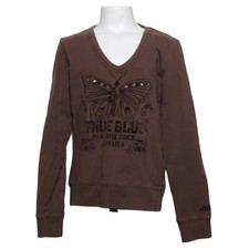 Peach, sweat-shirt, taille : 150, marron, coton/élasthanne, imprimé, fille #Qq5 Sweat-shirt fille price
