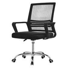 Chaise bureau ergonomique noir pivotante 360° hauteur réglable maille respirante Bureau Work chaise price