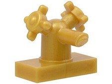 LEGO 13770 PEARL GOLD Tap 1 x 2 with Dual Handles, Small / Sink Faucet Sink price