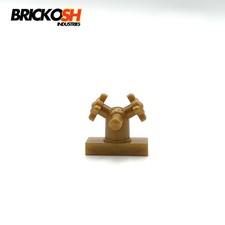 LEGO 13770 Tap 1x2 Dual Handles Small / Sink Faucet Pearl Gold Genuine LEGO Sink price
