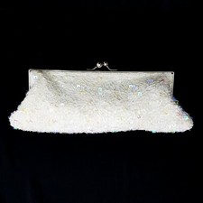 Sac À Main Sac De Soirée Clutch Portefeuille Broderie De Perles Blanc Clutch sac price