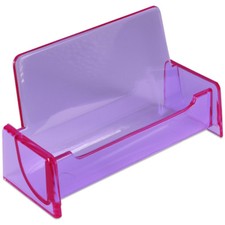 1pc HQ Acrylique Plastique Business Nom Carte Support Écran (Transparent Violet) Business carte support price