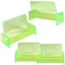 6pc HQ Acrylique Plastique Business Nom Carte Support Écran (Vert Transparent) Business carte support price
