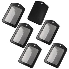 Sourcingmap Noir Business Carte d'identité Badge vertical supports Lot de 6 Business carte support price
