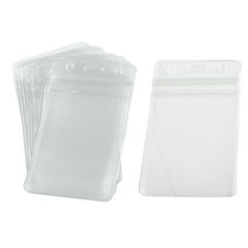 Lot de 10 supports Business Carte d'identité Badge vertical en plastique souple Business carte support price