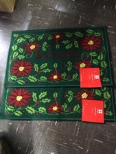 Lot Of 2 Accent Rugs Bienvenidos Christmas 17.3”x27.9” Essential Home Kmart Salle de bain Rug price