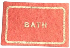 Tapis de Bain Rose Maison de Poupée Miniatures Salle de Bain Accessoire 1:12 Salle de bain Rug price